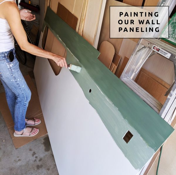 Wall Paneling DIY Painting Camper Van Conversion Sherwin Williams