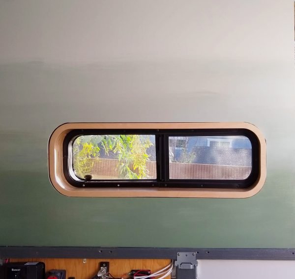 Wall Paneling Painted Wall DIY Camper Van Build Conversion