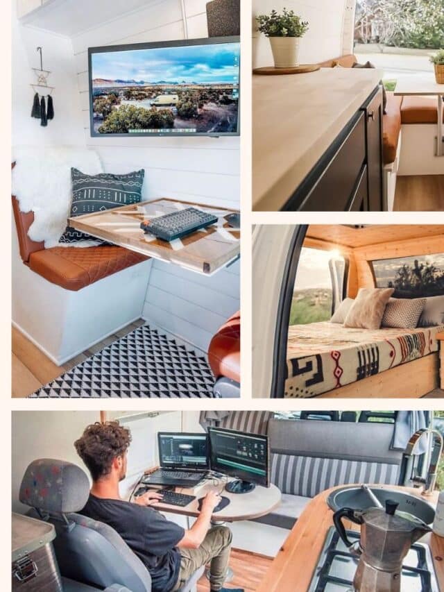 Cozy Modern Vans With Office Space Vanconverts