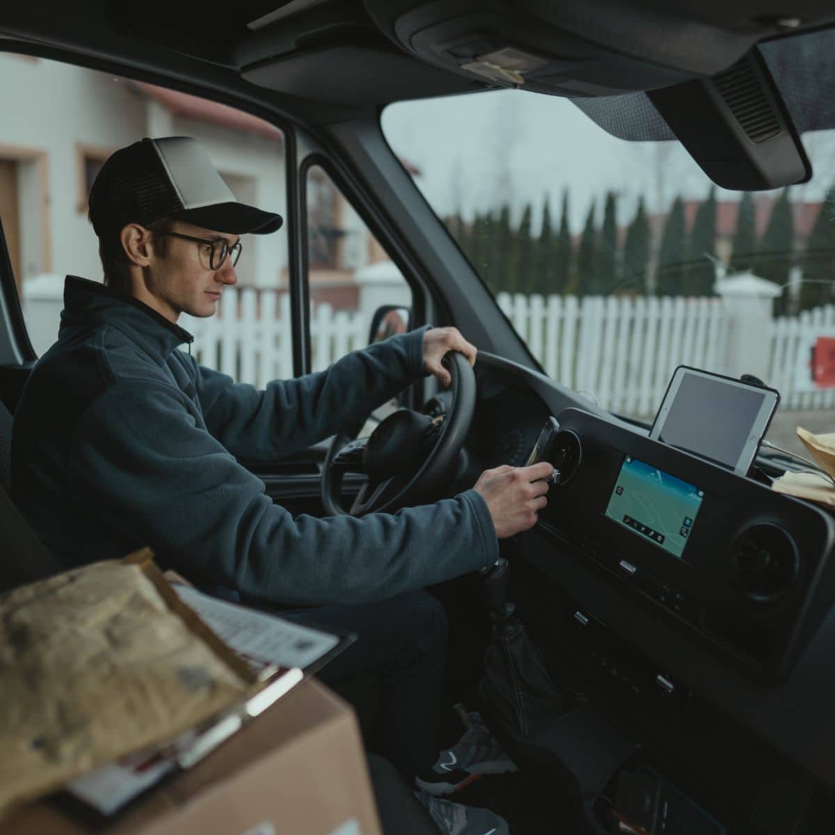 food delivery van making money