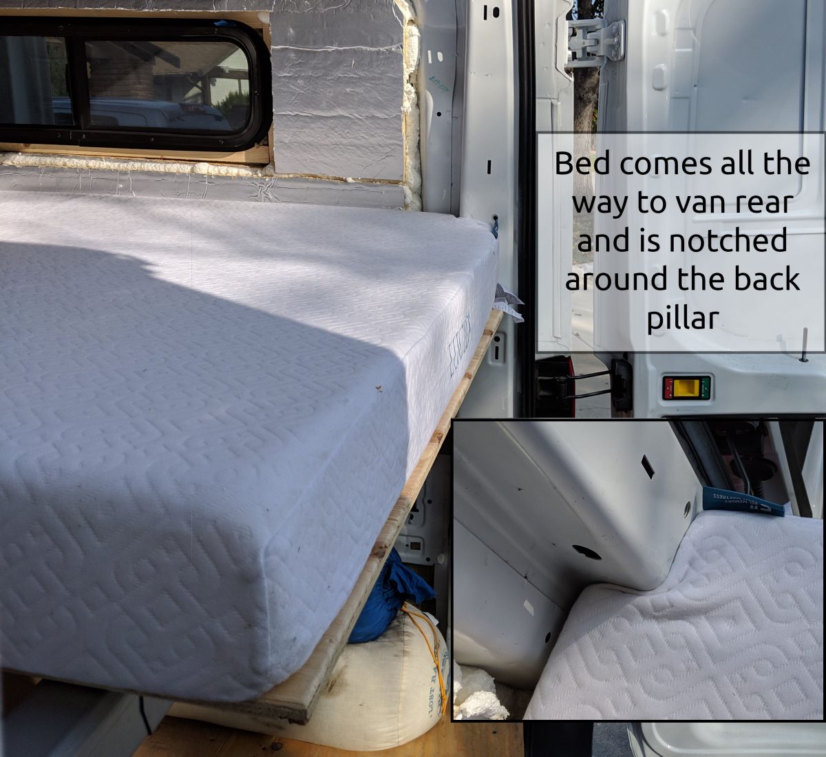 Building our Removable Bed Frame for Camper Van Conversion